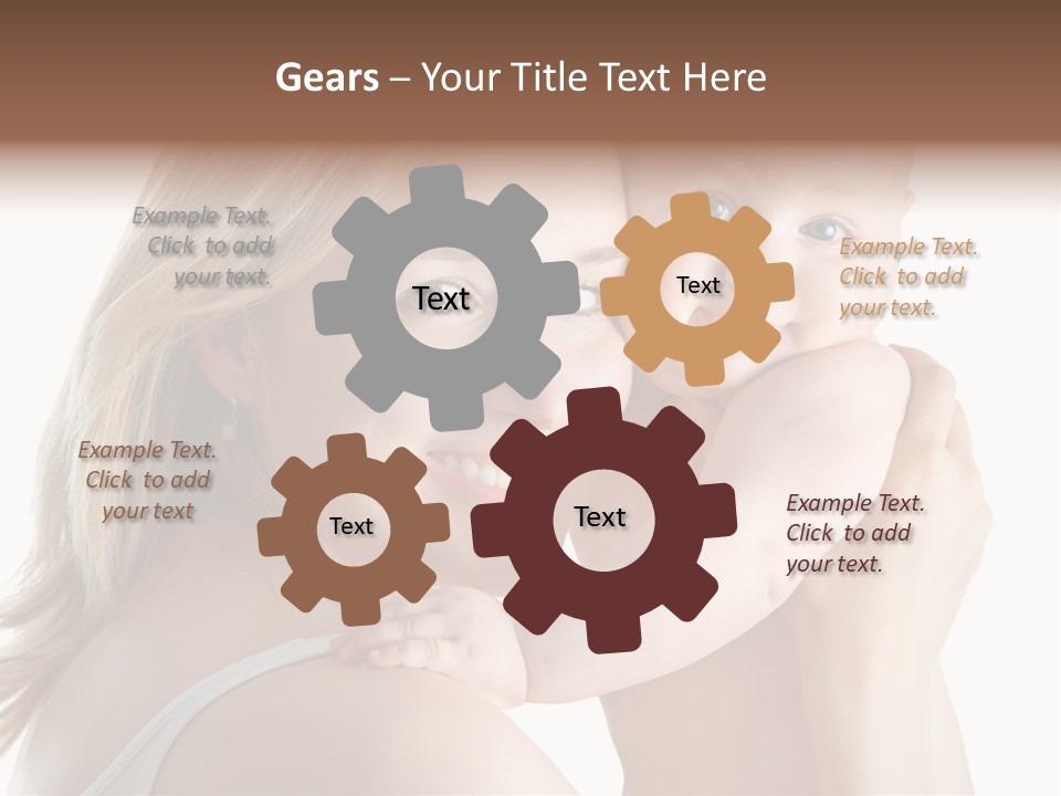 Embrace Cuddling Newborn PowerPoint Template