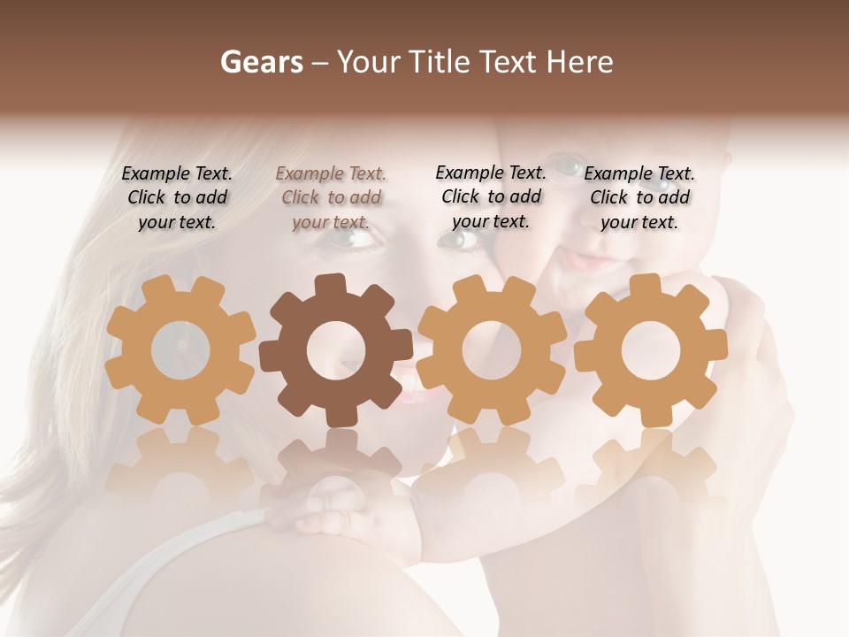 Embrace Cuddling Newborn PowerPoint Template