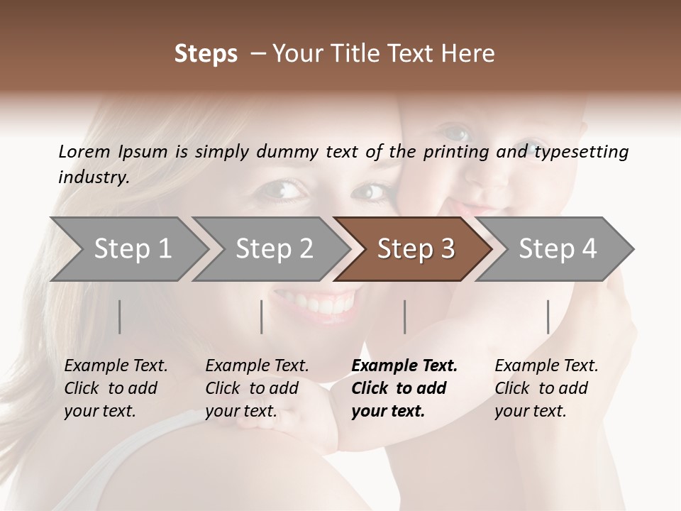 Embrace Cuddling Newborn PowerPoint Template