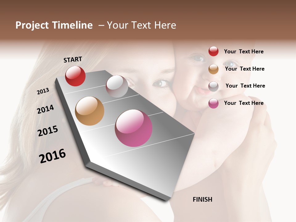 Embrace Cuddling Newborn PowerPoint Template