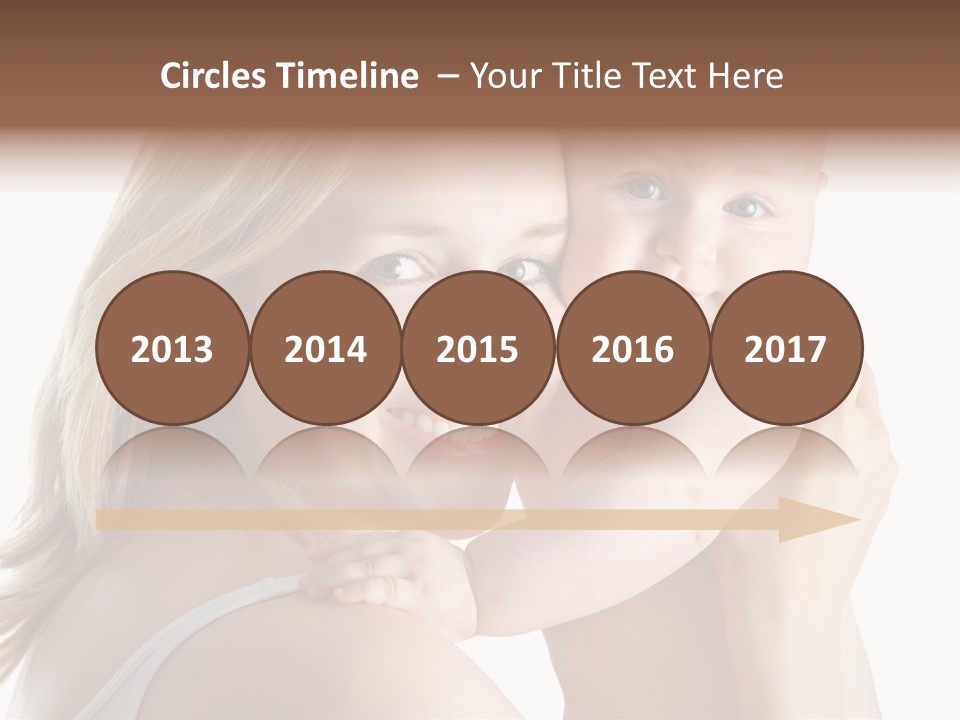 Embrace Cuddling Newborn PowerPoint Template