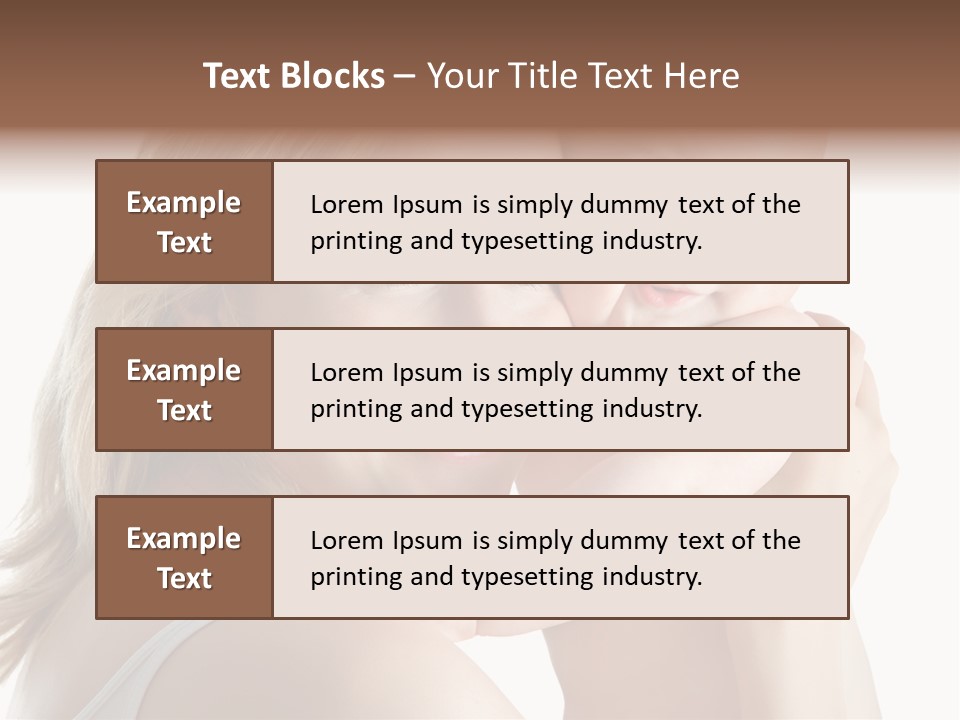 Embrace Cuddling Newborn PowerPoint Template