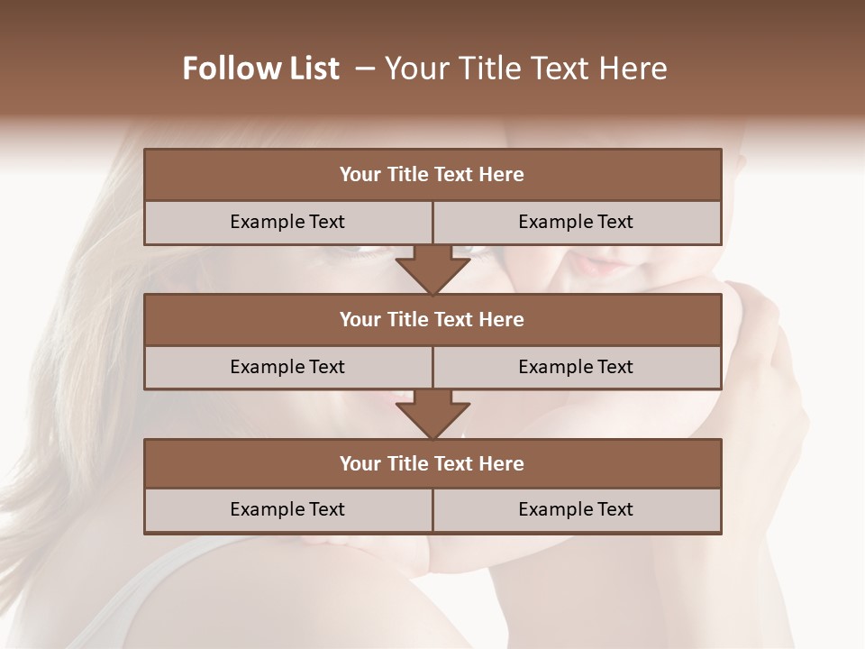 Embrace Cuddling Newborn PowerPoint Template