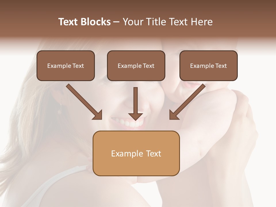 Embrace Cuddling Newborn PowerPoint Template