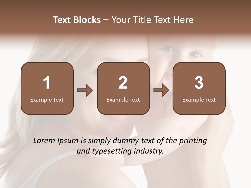 Embrace Cuddling Newborn PowerPoint Template