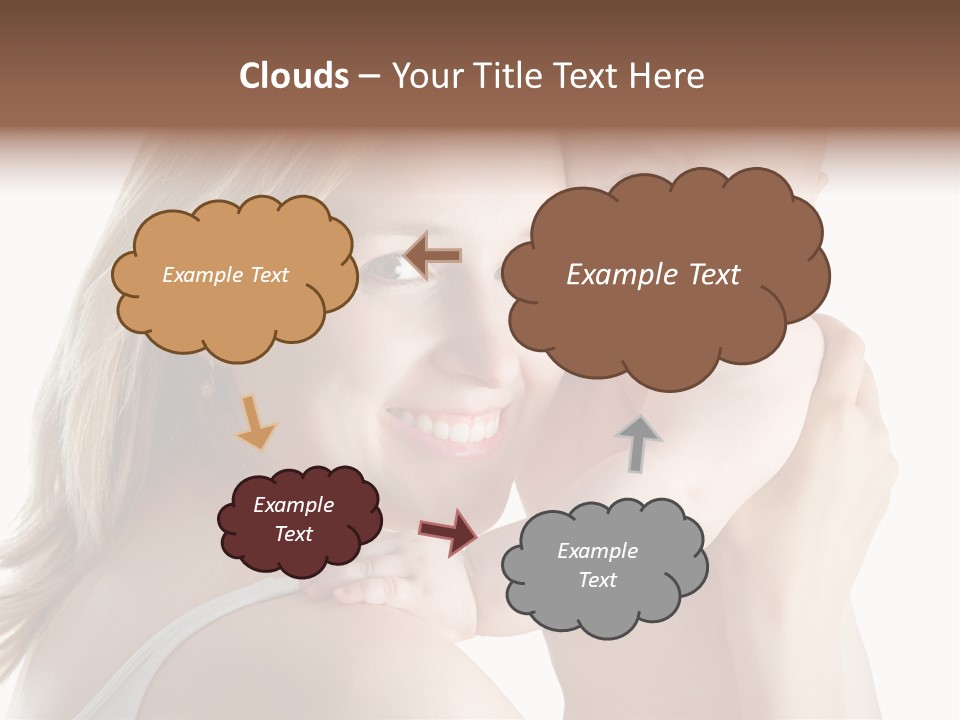 Embrace Cuddling Newborn PowerPoint Template