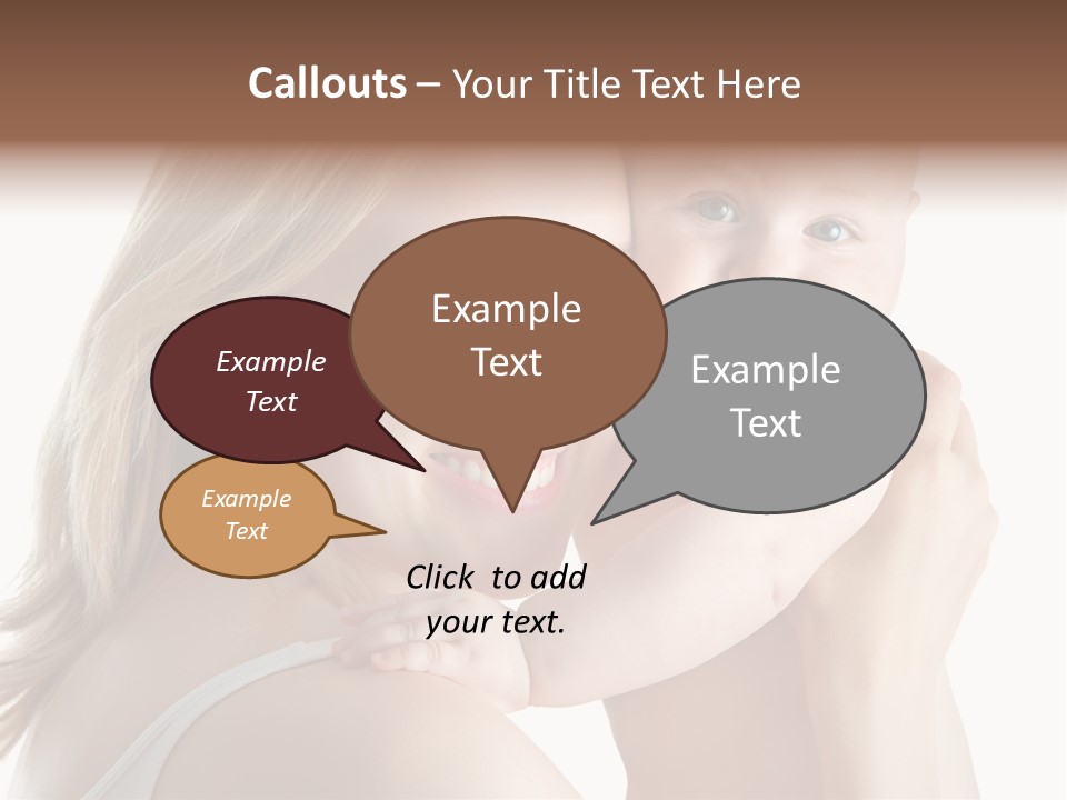 Embrace Cuddling Newborn PowerPoint Template