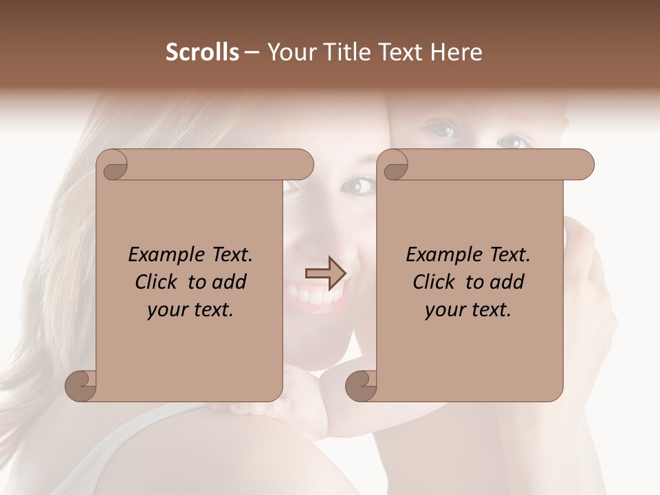 Embrace Cuddling Newborn PowerPoint Template