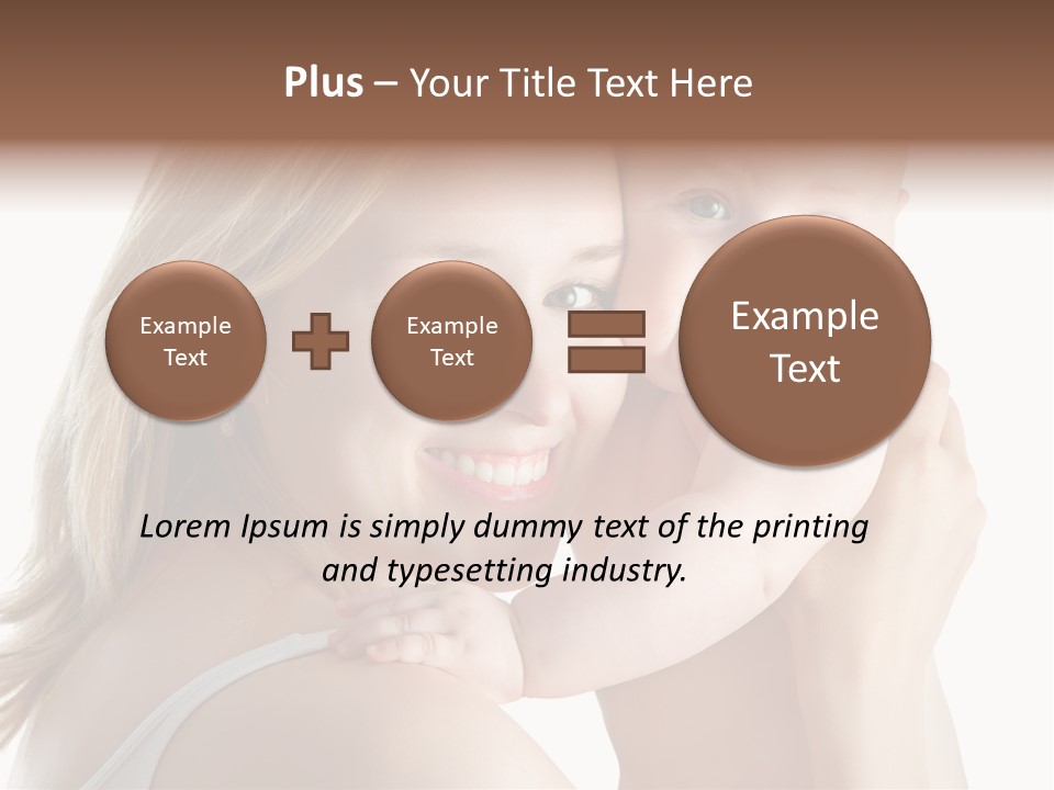 Embrace Cuddling Newborn PowerPoint Template