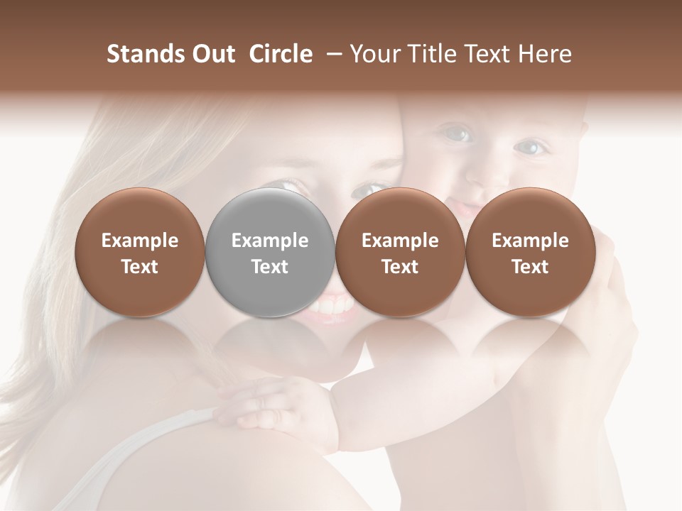 Embrace Cuddling Newborn PowerPoint Template