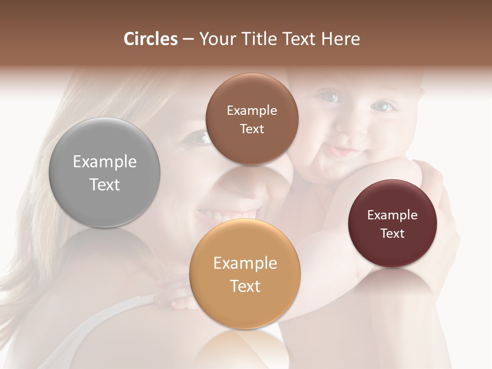 Embrace Cuddling Newborn PowerPoint Template