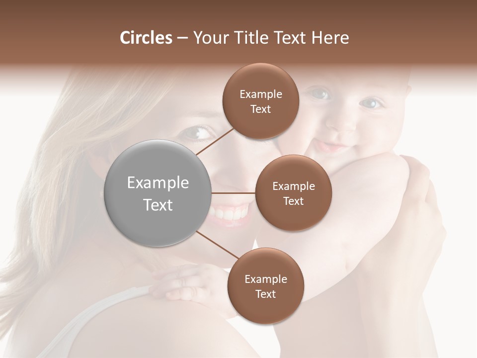 Embrace Cuddling Newborn PowerPoint Template