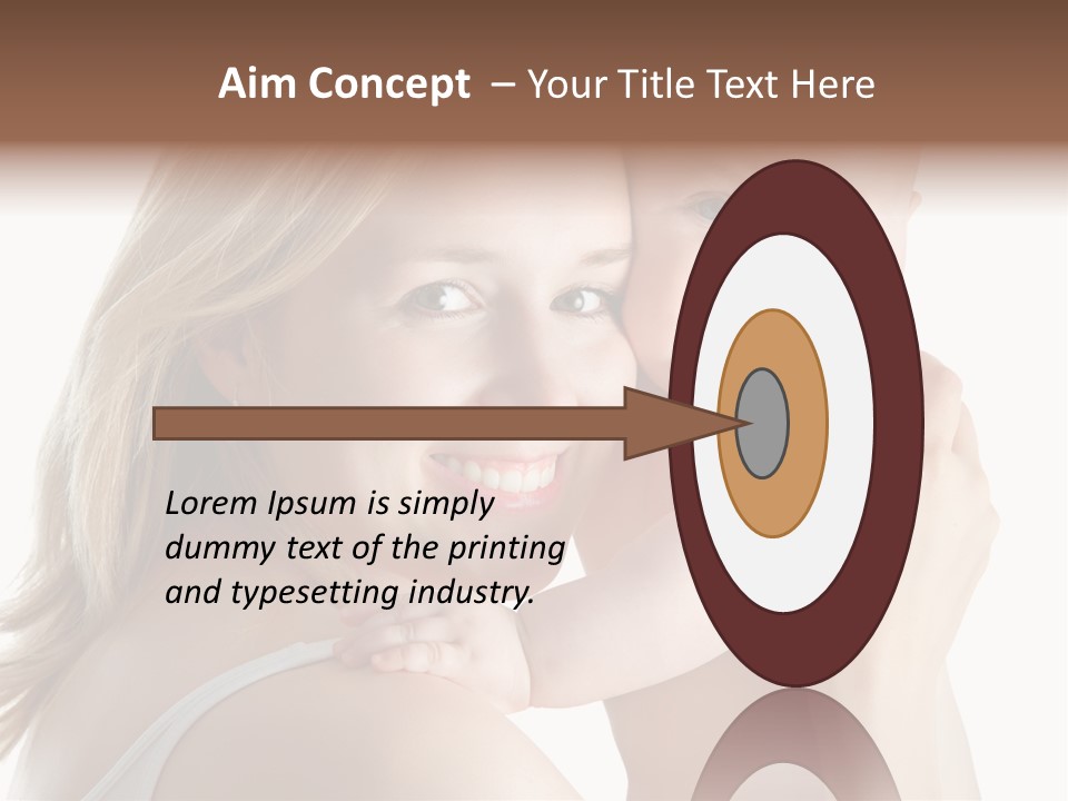 Embrace Cuddling Newborn PowerPoint Template