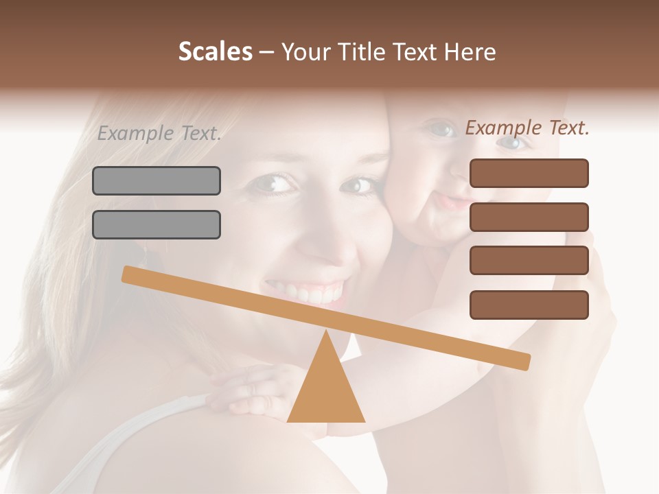 Embrace Cuddling Newborn PowerPoint Template