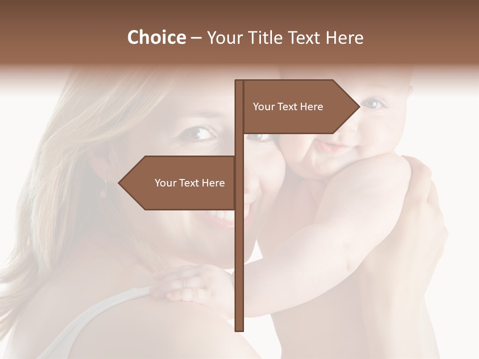 Embrace Cuddling Newborn PowerPoint Template