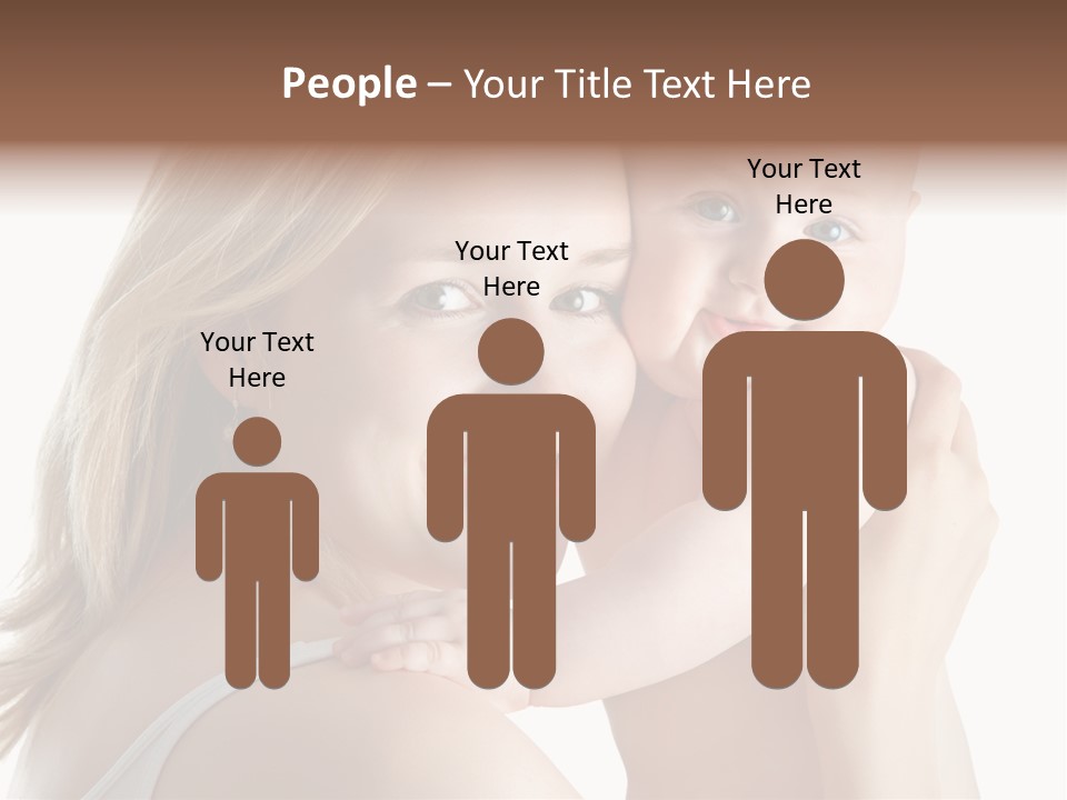 Embrace Cuddling Newborn PowerPoint Template