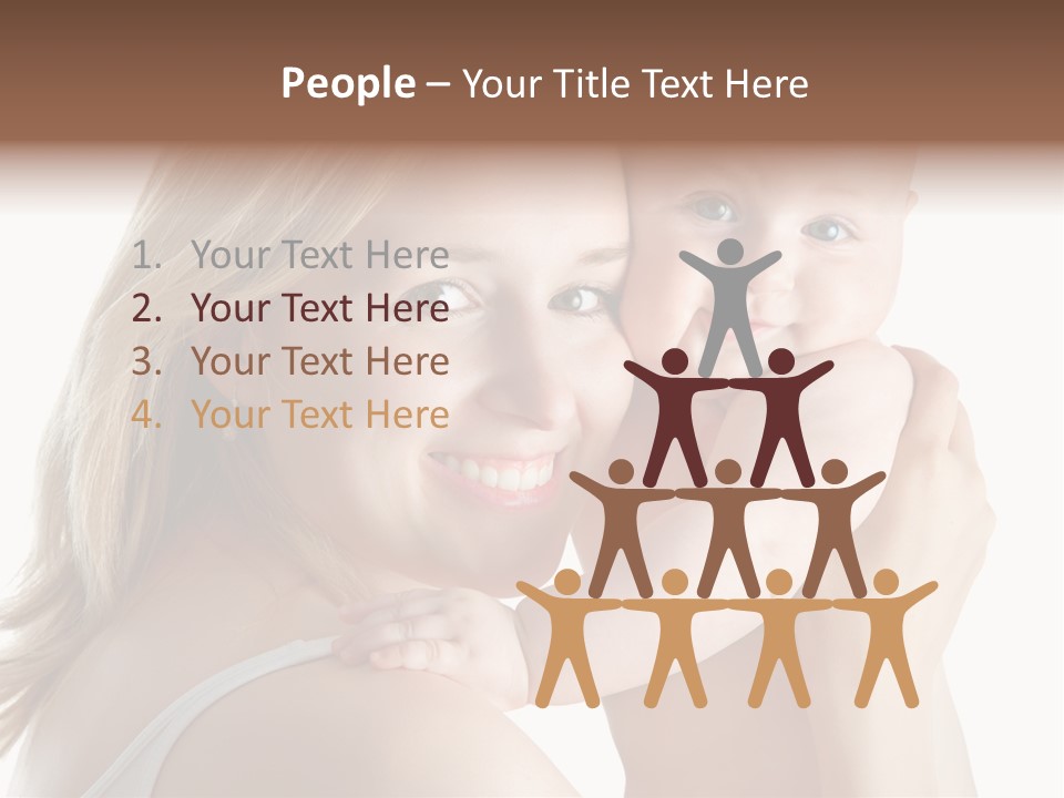 Embrace Cuddling Newborn PowerPoint Template