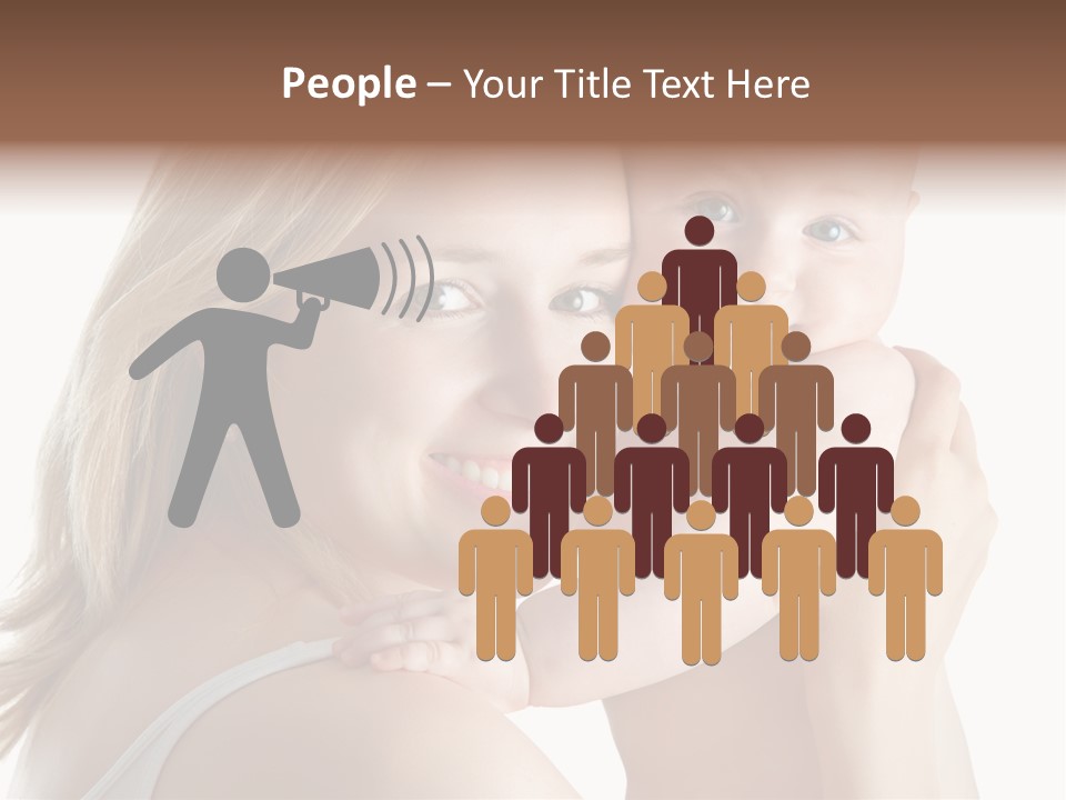 Embrace Cuddling Newborn PowerPoint Template