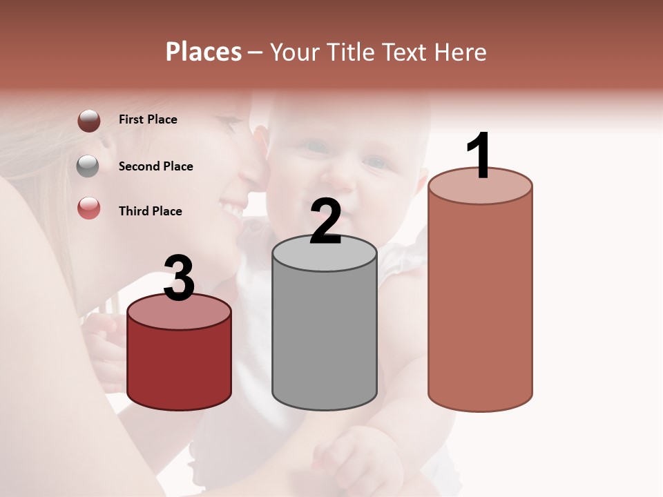 Family Two Caucasian PowerPoint Template