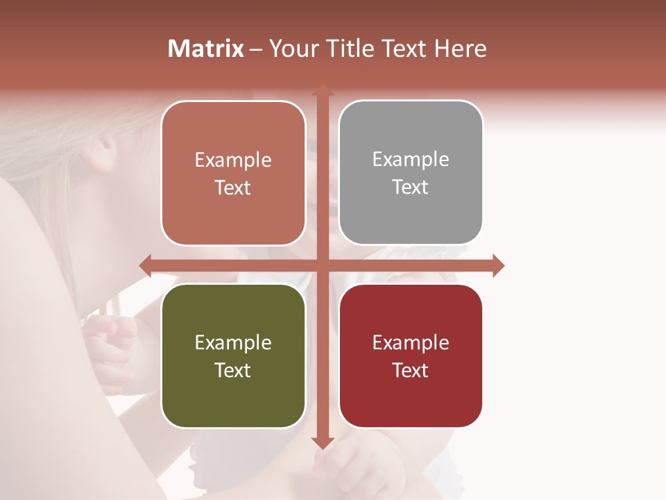 Family Two Caucasian PowerPoint Template