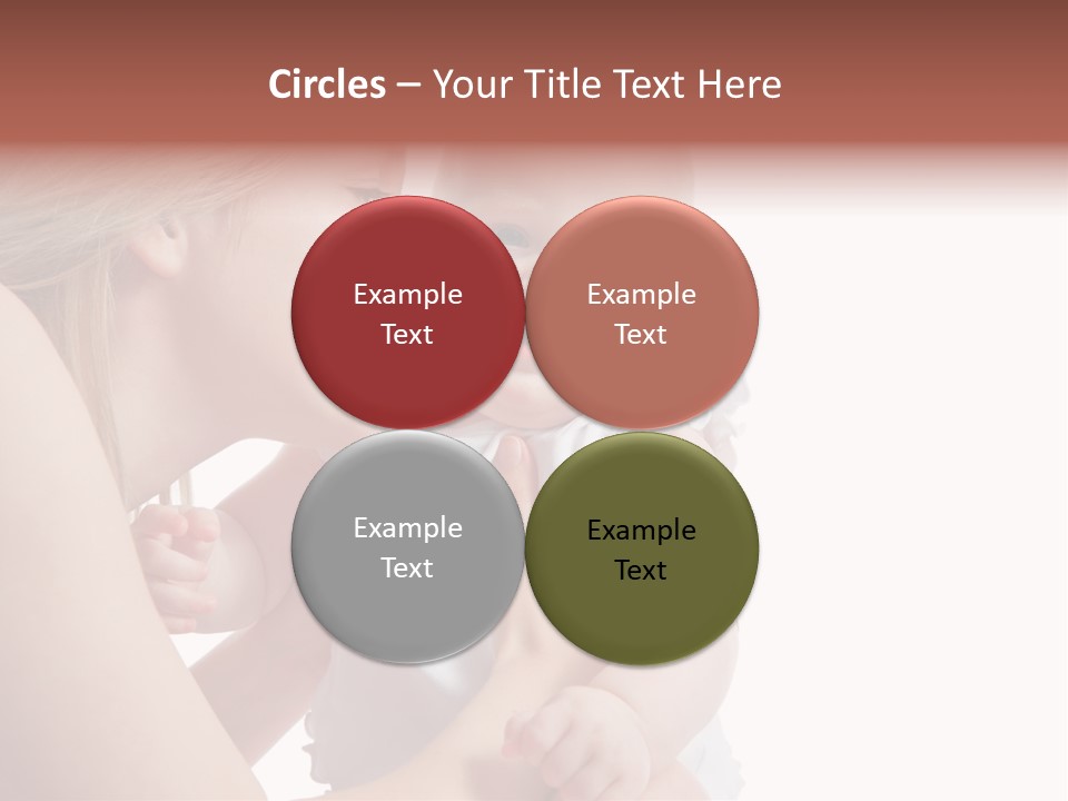 Family Two Caucasian PowerPoint Template