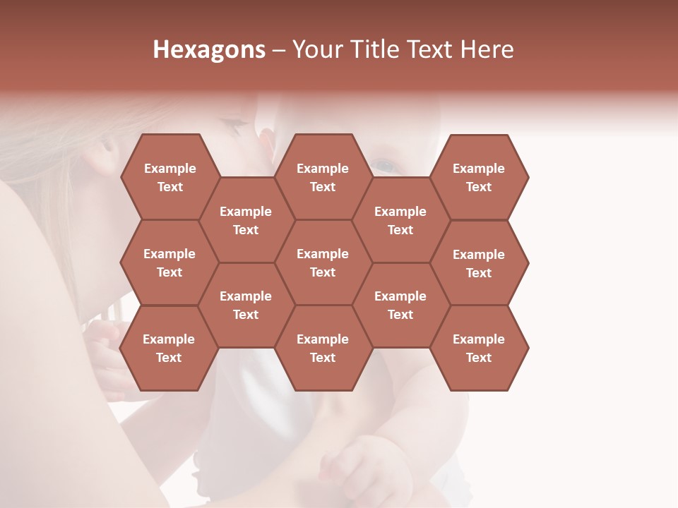 Family Two Caucasian PowerPoint Template