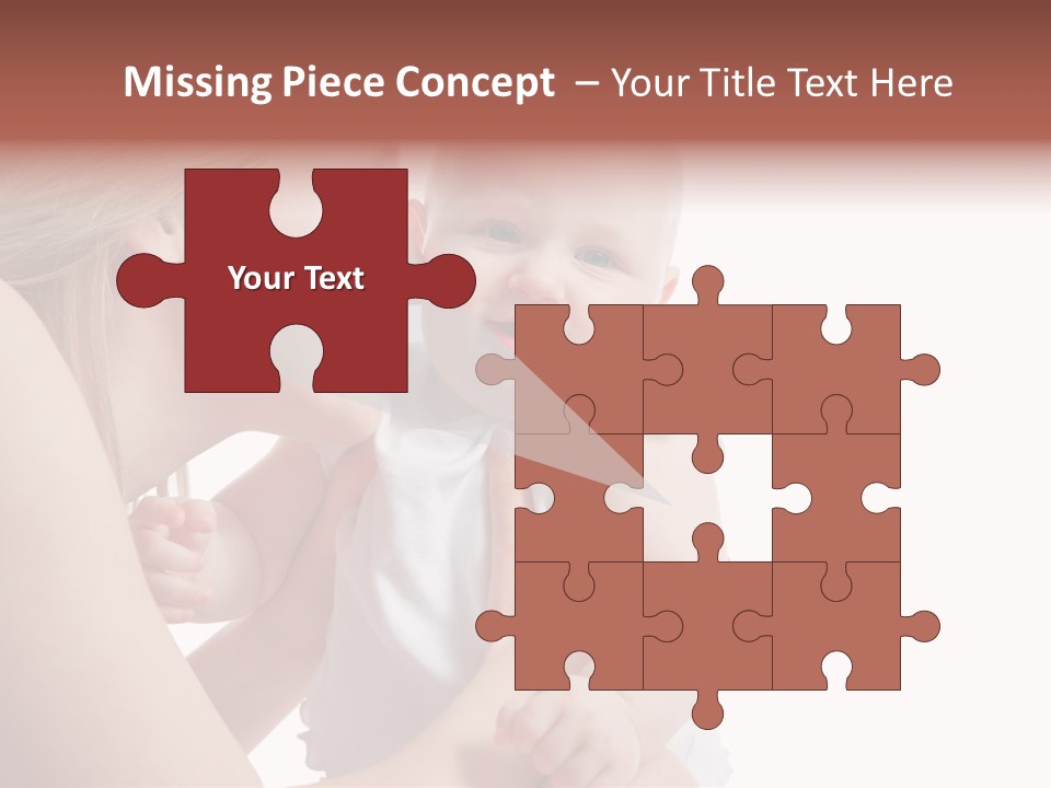 Family Two Caucasian PowerPoint Template