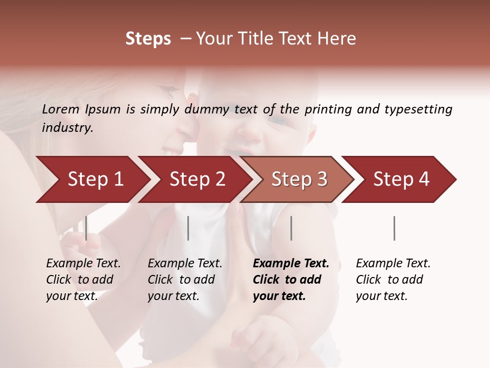 Family Two Caucasian PowerPoint Template
