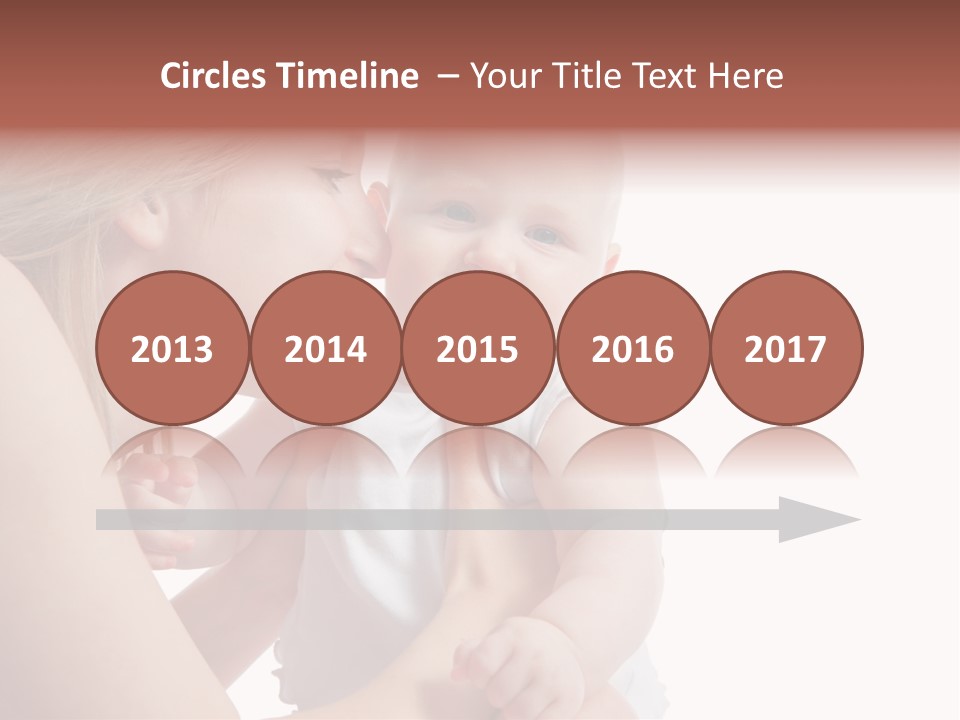 Family Two Caucasian PowerPoint Template