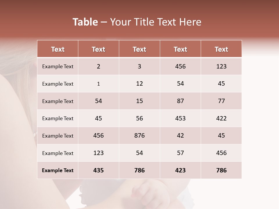 Family Two Caucasian PowerPoint Template