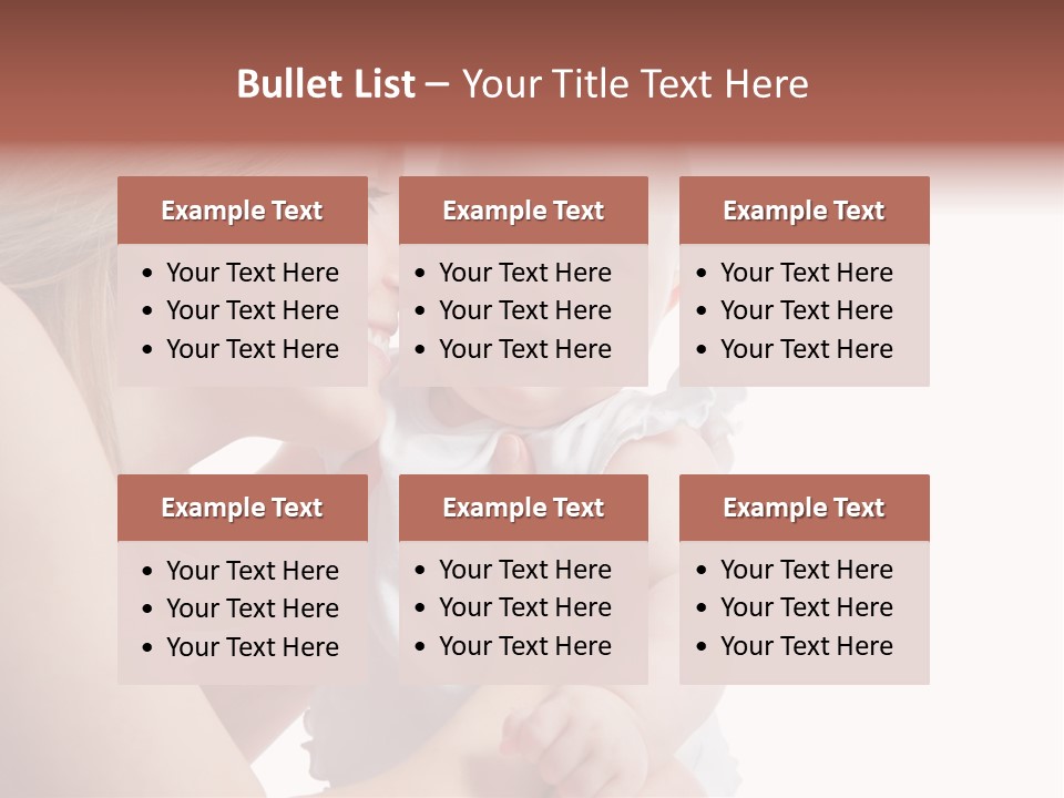 Family Two Caucasian PowerPoint Template