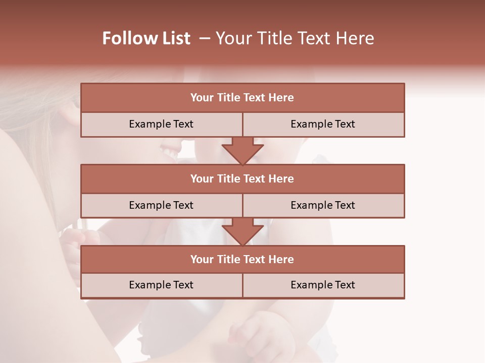 Family Two Caucasian PowerPoint Template