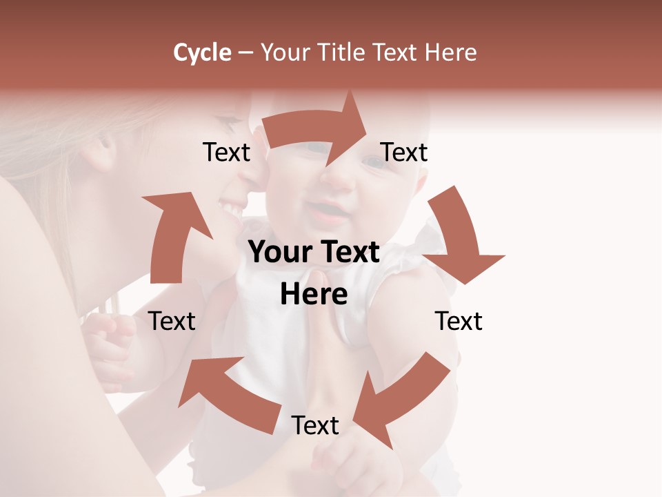 Family Two Caucasian PowerPoint Template