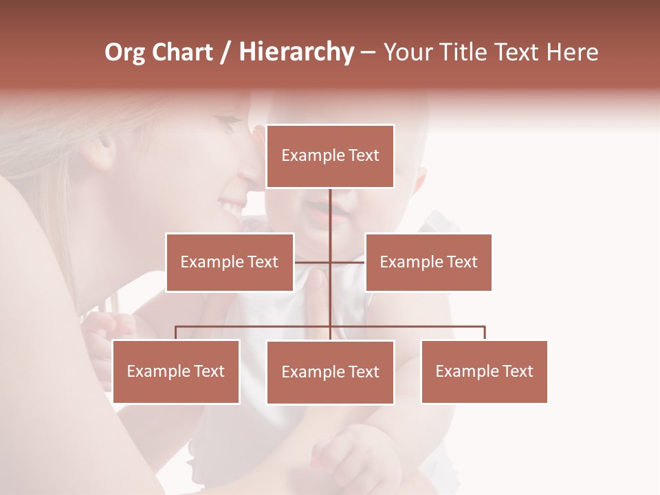 Family Two Caucasian PowerPoint Template