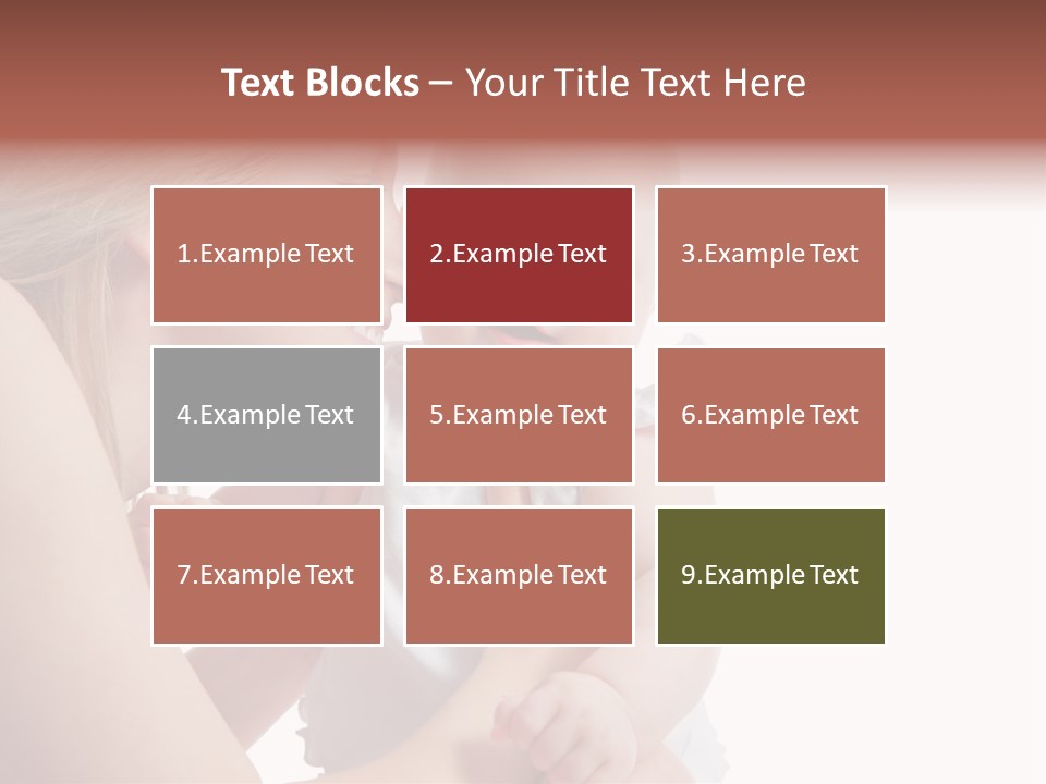 Family Two Caucasian PowerPoint Template