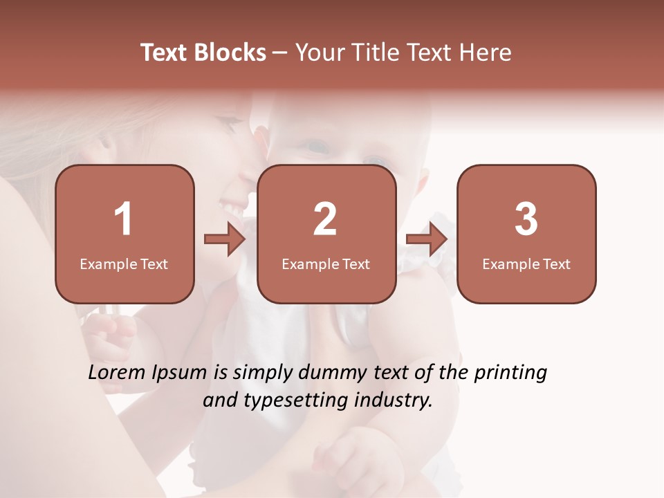 Family Two Caucasian PowerPoint Template