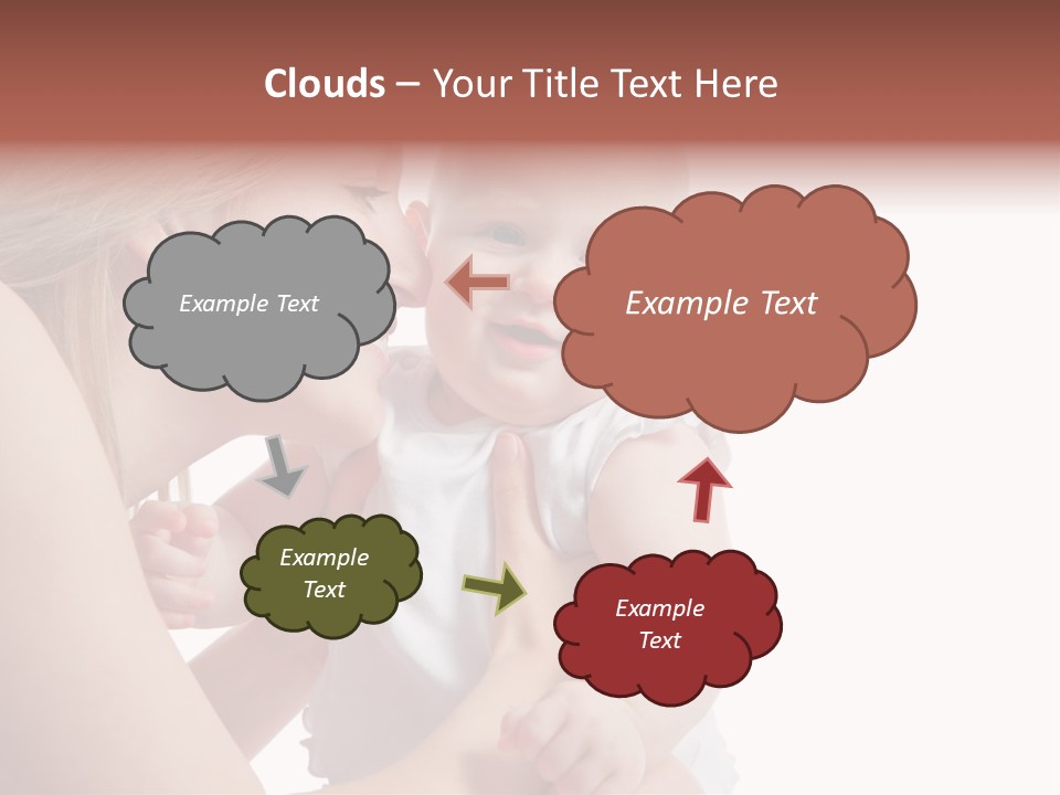 Family Two Caucasian PowerPoint Template