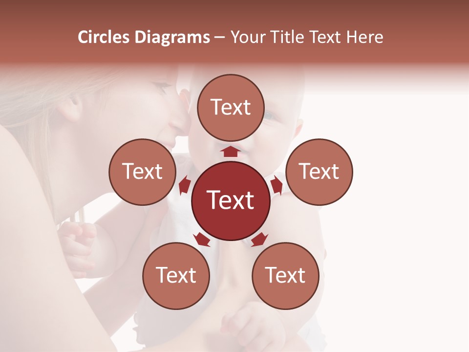 Family Two Caucasian PowerPoint Template