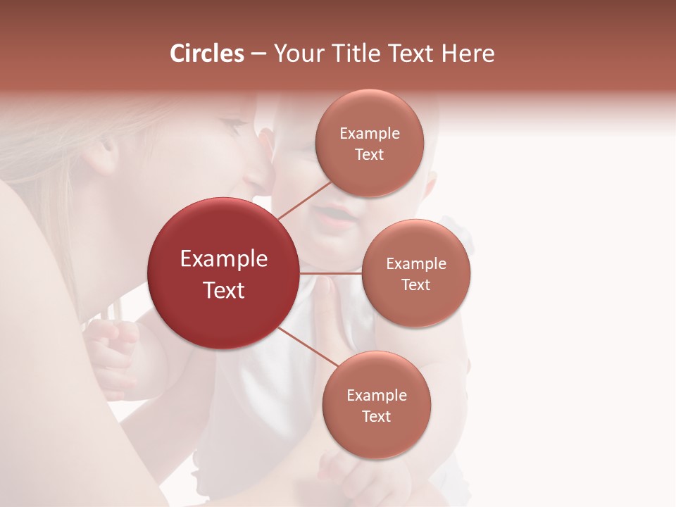 Family Two Caucasian PowerPoint Template