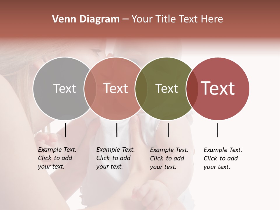 Family Two Caucasian PowerPoint Template
