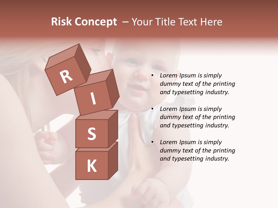 Family Two Caucasian PowerPoint Template