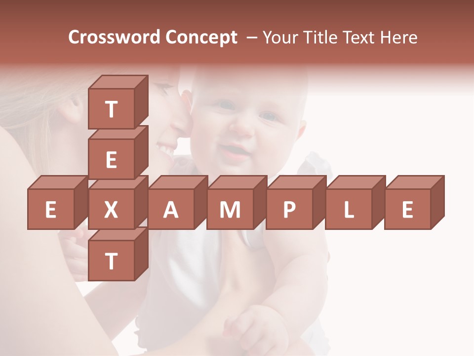 Family Two Caucasian PowerPoint Template