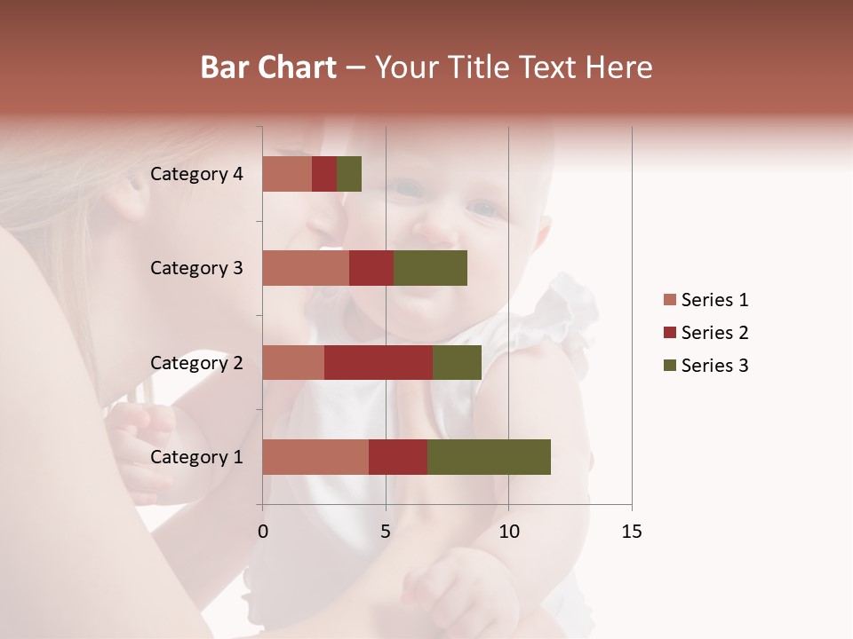 Family Two Caucasian PowerPoint Template