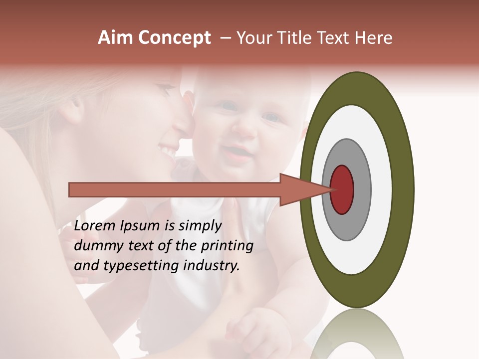 Family Two Caucasian PowerPoint Template