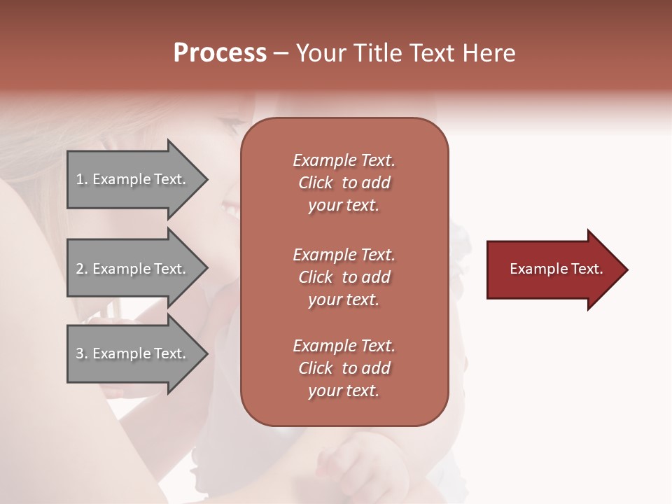 Family Two Caucasian PowerPoint Template