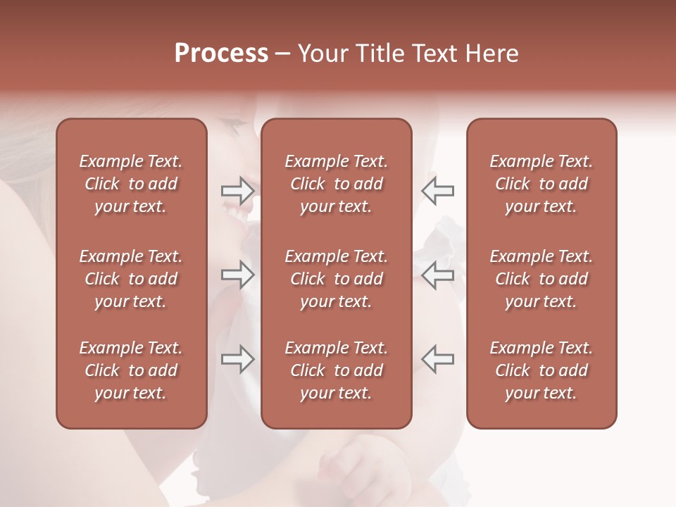 Family Two Caucasian PowerPoint Template