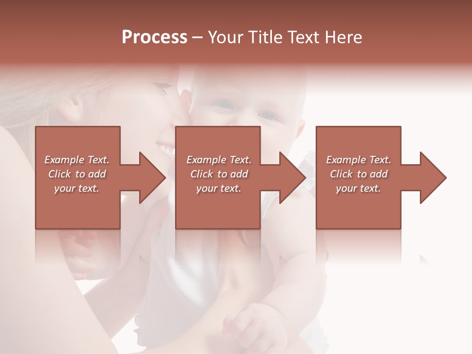 Family Two Caucasian PowerPoint Template