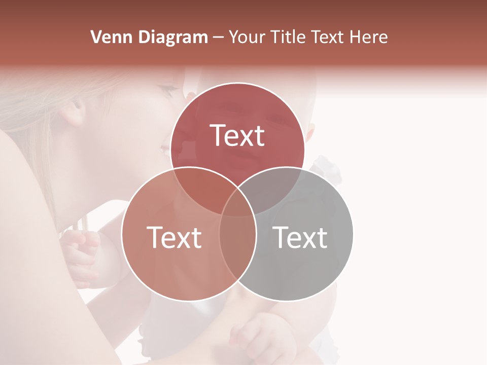 Family Two Caucasian PowerPoint Template