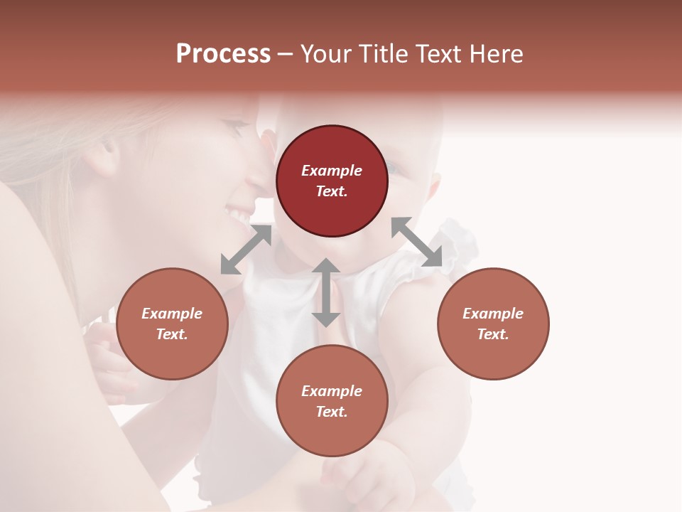 Family Two Caucasian PowerPoint Template