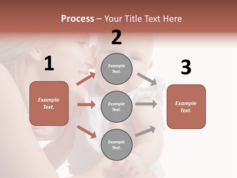 Family Two Caucasian PowerPoint Template
